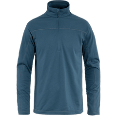 Fjällräven M's Abisko Lite Fleece Half Zip - 100% Recycled polyester Indigo Blue Shirt