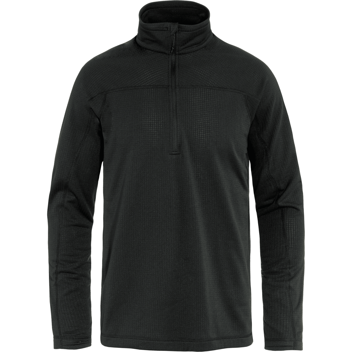 Fjällräven M's Abisko Lite Fleece Half Zip - 100% Recycled polyester Black Shirt