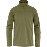 Fjällräven M's Abisko Lite Fleece Half Zip - 100% Recycled polyester Green Shirt