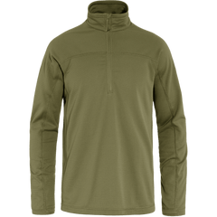 Fjällräven M's Abisko Lite Fleece Half Zip - 100% Recycled polyester Green Shirt