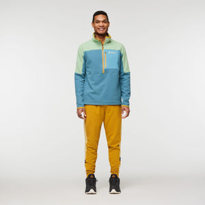 Cotopaxi M's Abrazo Half-Zip Fleece Jacket - Recycled Polyester Aspen & Blue Spruce