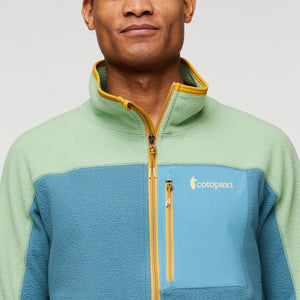 Cotopaxi M's Abrazo Half-Zip Fleece Jacket - Recycled Polyester Aspen & Blue Spruce