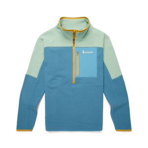 Cotopaxi M's Abrazo Half-Zip Fleece Jacket - Recycled Polyester Aspen & Blue Spruce