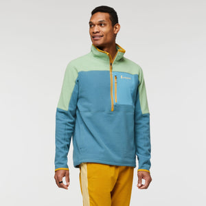 Cotopaxi M's Abrazo Half-Zip Fleece Jacket - Recycled Polyester Aspen & Blue Spruce