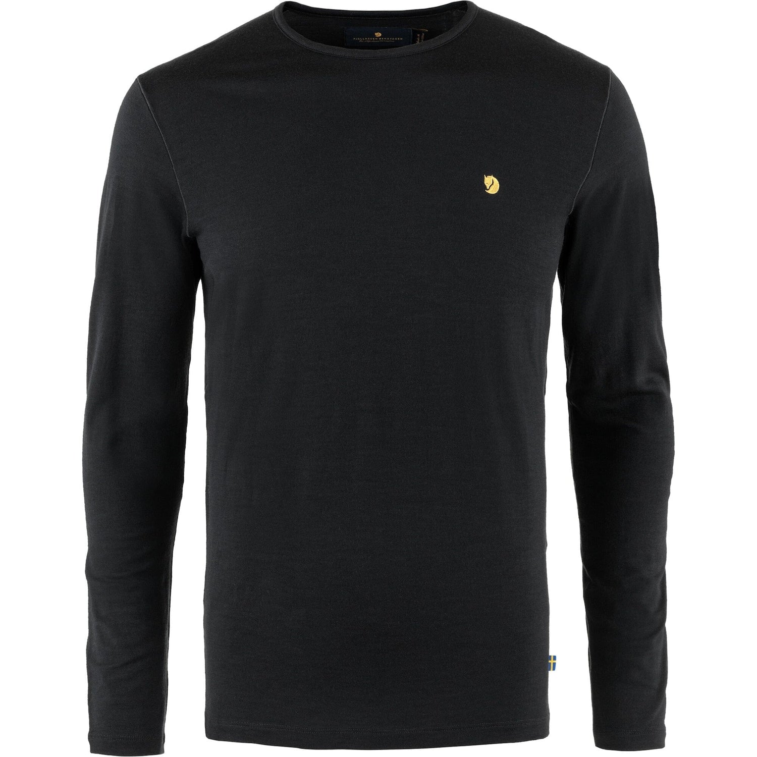 Fjällräven M's Bergtagen Thinwool LS - 100% Merino Wool Black Shirt