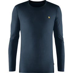Fjällräven M's Bergtagen Thinwool LS - 100% Merino Wool Mountain Blue Shirt