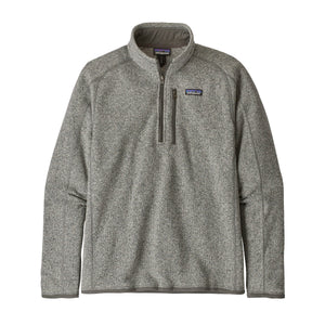 Patagonia M's Better Sweater 1/4 Zip Fleece - 100% Recycled Polyester Stonewash