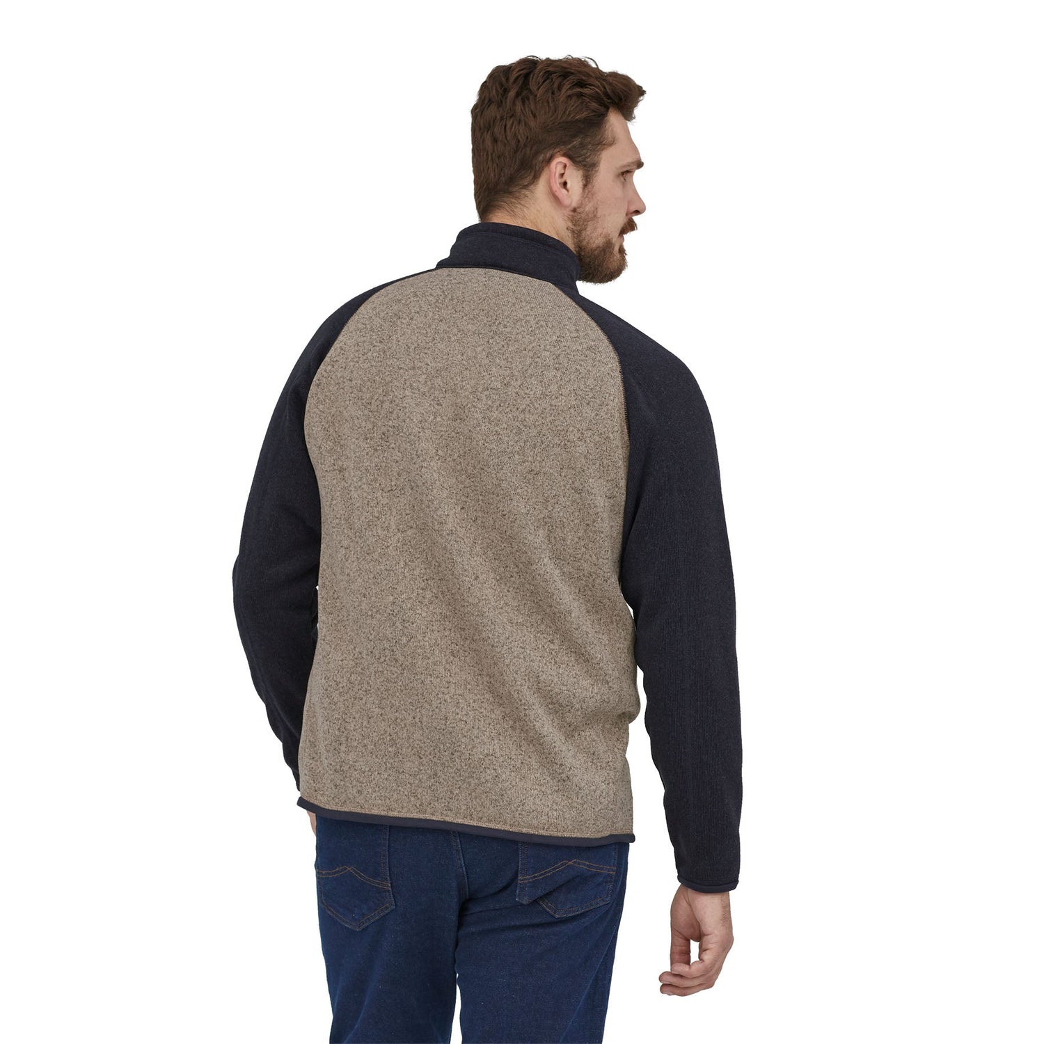 Patagonia M's Better Sweater 1/4 Zip Fleece - 100% Recycled Polyester Oar Tan Shirt