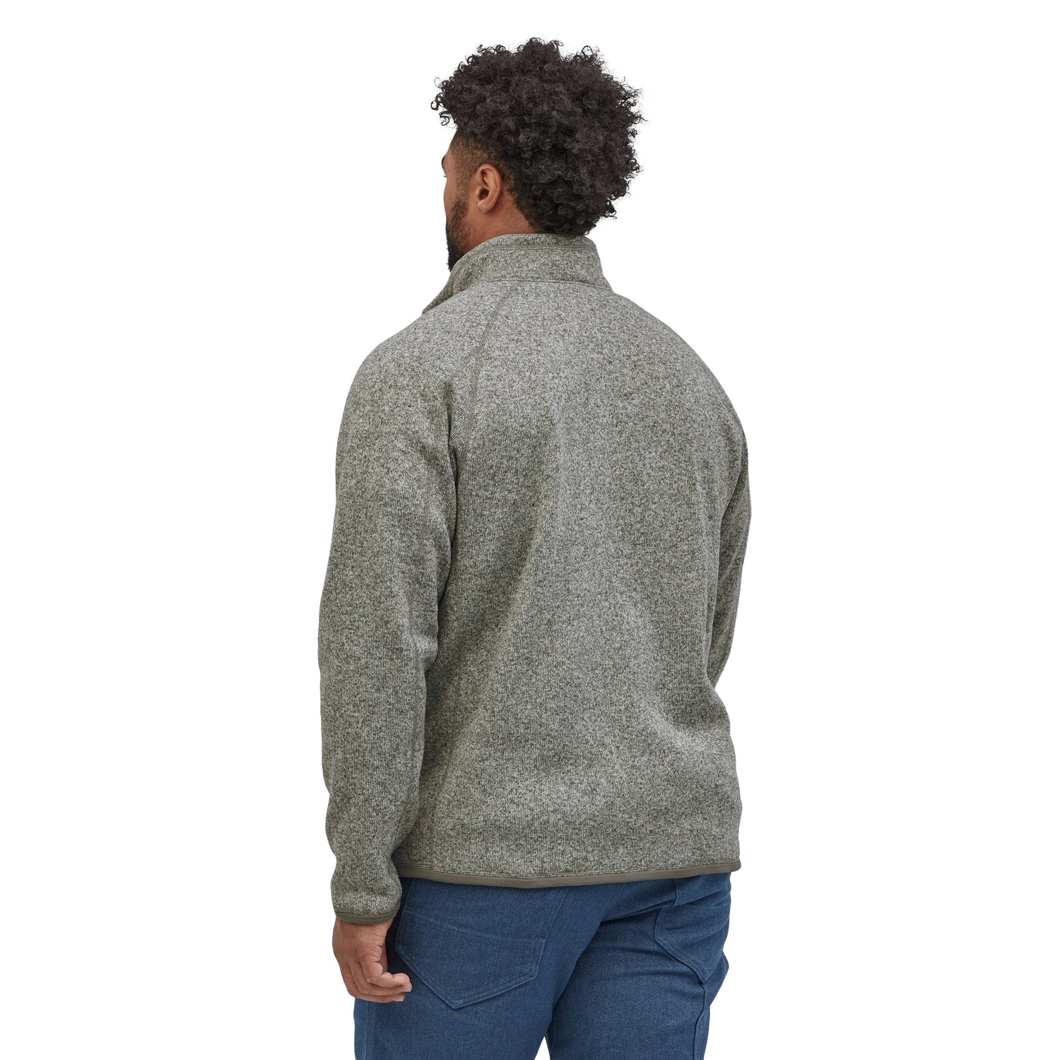 Patagonia M's Better Sweater 1/4 Zip Fleece - 100% Recycled Polyester Stonewash Shirt