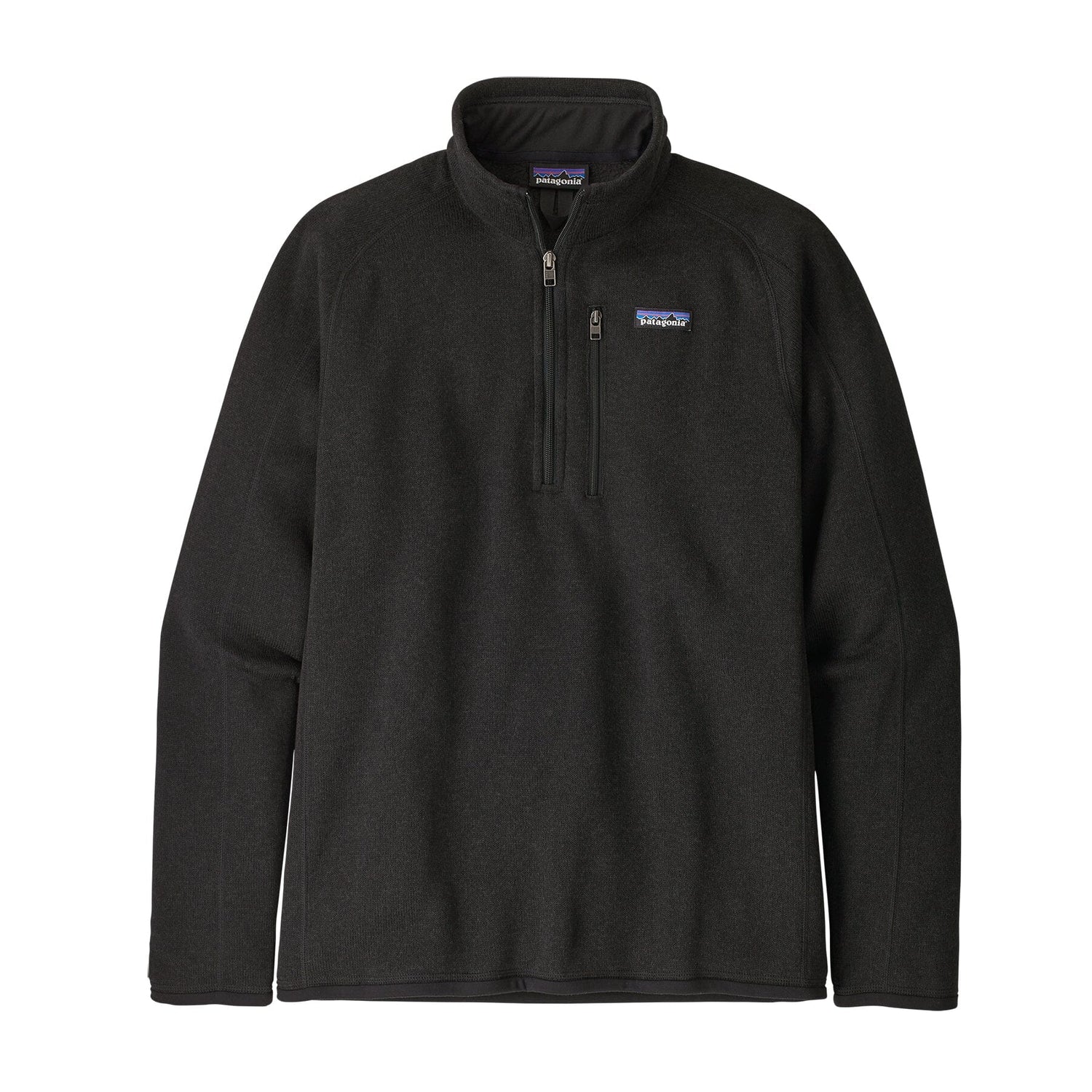Patagonia M's Better Sweater 1/4 Zip Fleece - 100% Recycled Polyester Black Shirt