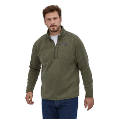 Patagonia M's Better Sweater 1/4 Zip Fleece - 100% Recycled Polyester Industrial Green Shirt