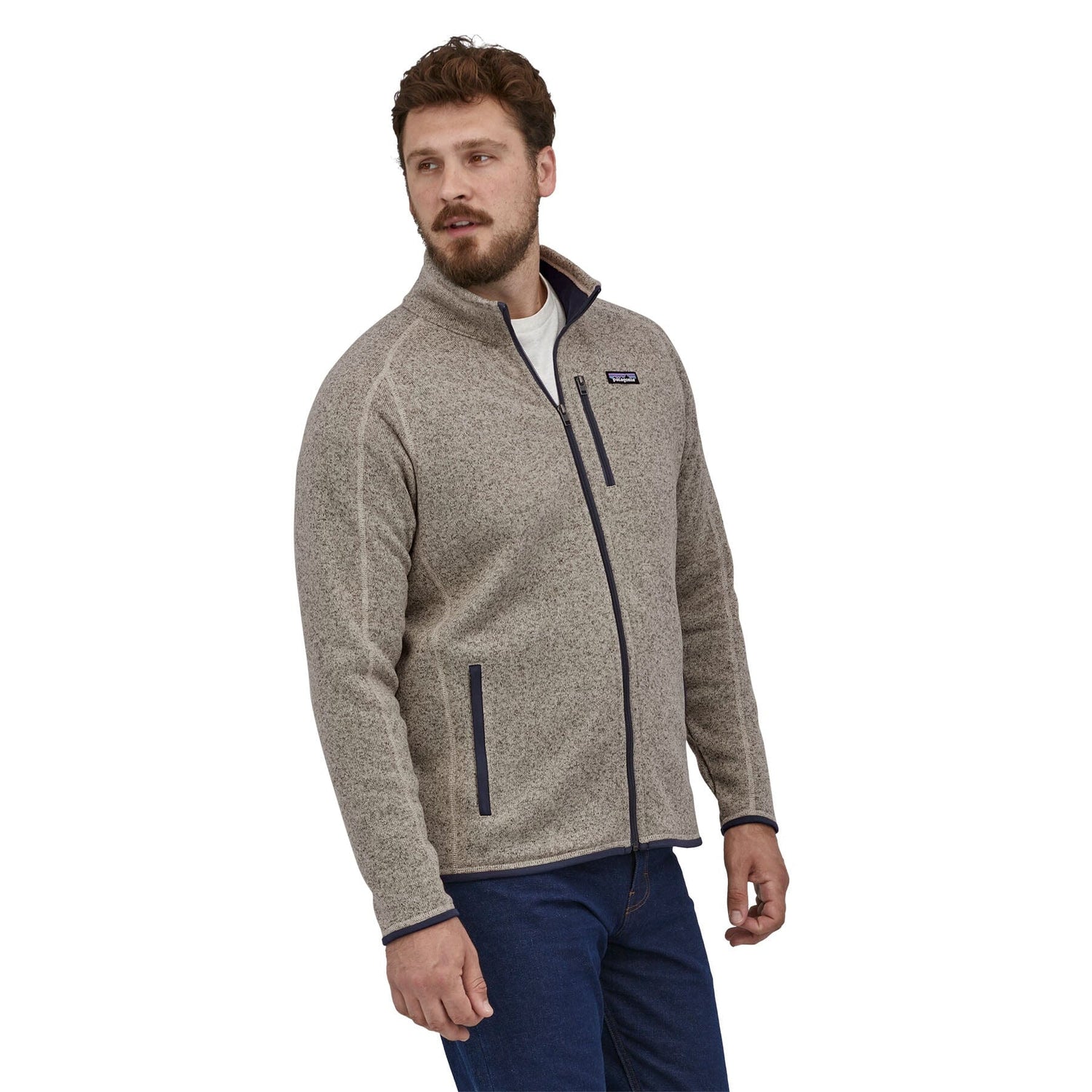 Patagonia M's Better Sweater Fleece Jacket - 100 % recycled polyester Oar Tan Shirt