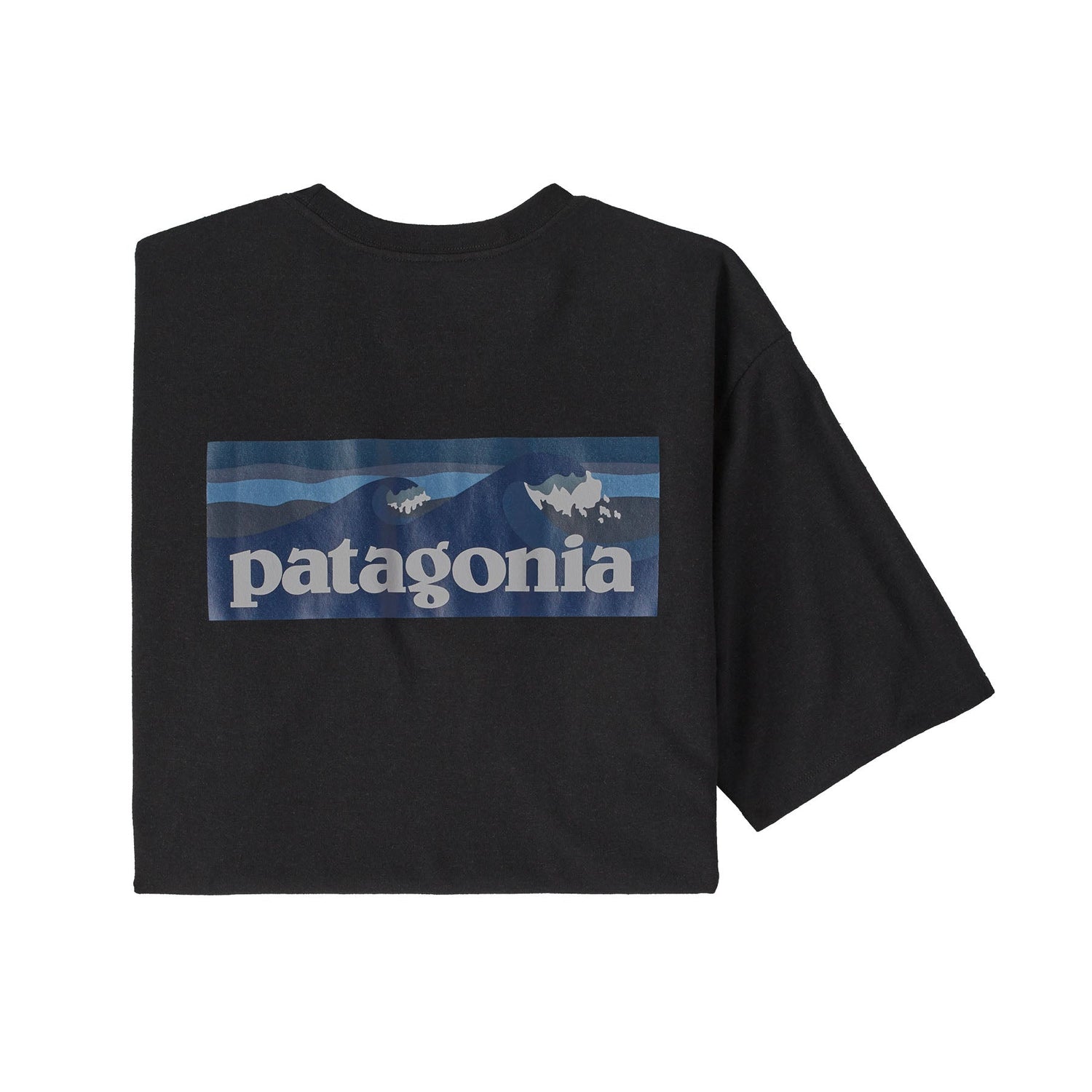 Patagonia M's Boardshort Logo Pocket Responsibili-Tee - Recycled Cotton & Recycled Polyester Ink Black Shirt