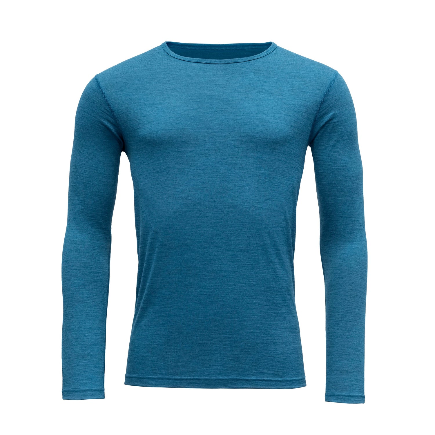 Devold M's Breeze Shirt - 100% Merino Wool Blue Melange Shirt