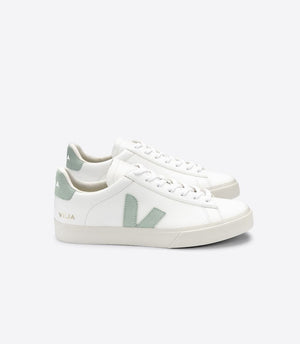 Veja M's Campo Chromefree Sneakers - ChromeFree Leather White Matcha