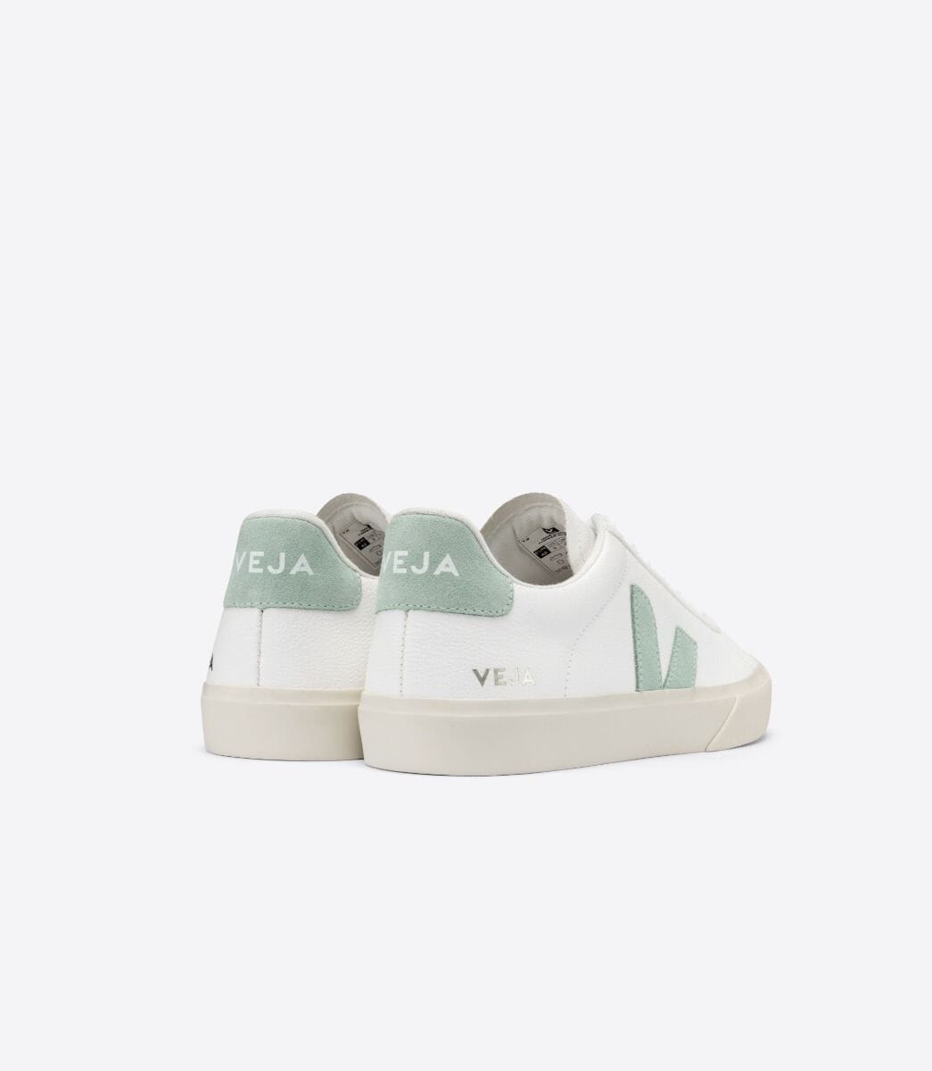 Veja M's Campo Chromefree Sneakers - ChromeFree Leather White Matcha Shoes