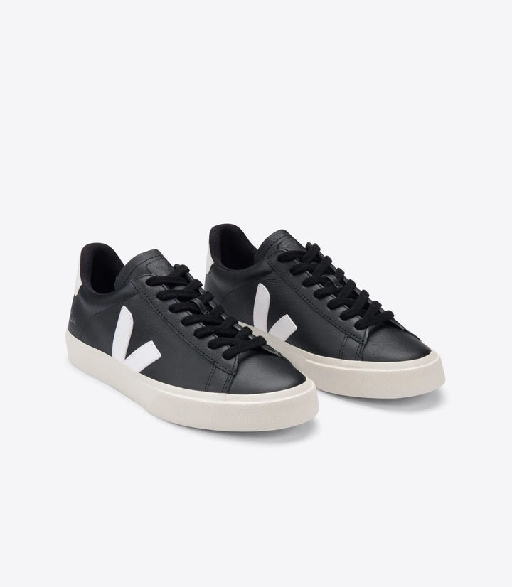 M's Campo Chromefree Sneakers - ChromeFree Leather Shoes Veja Black White 41