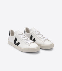 Veja M's Campo Chromefree Sneakers - ChromeFree Leather White Black Shoes