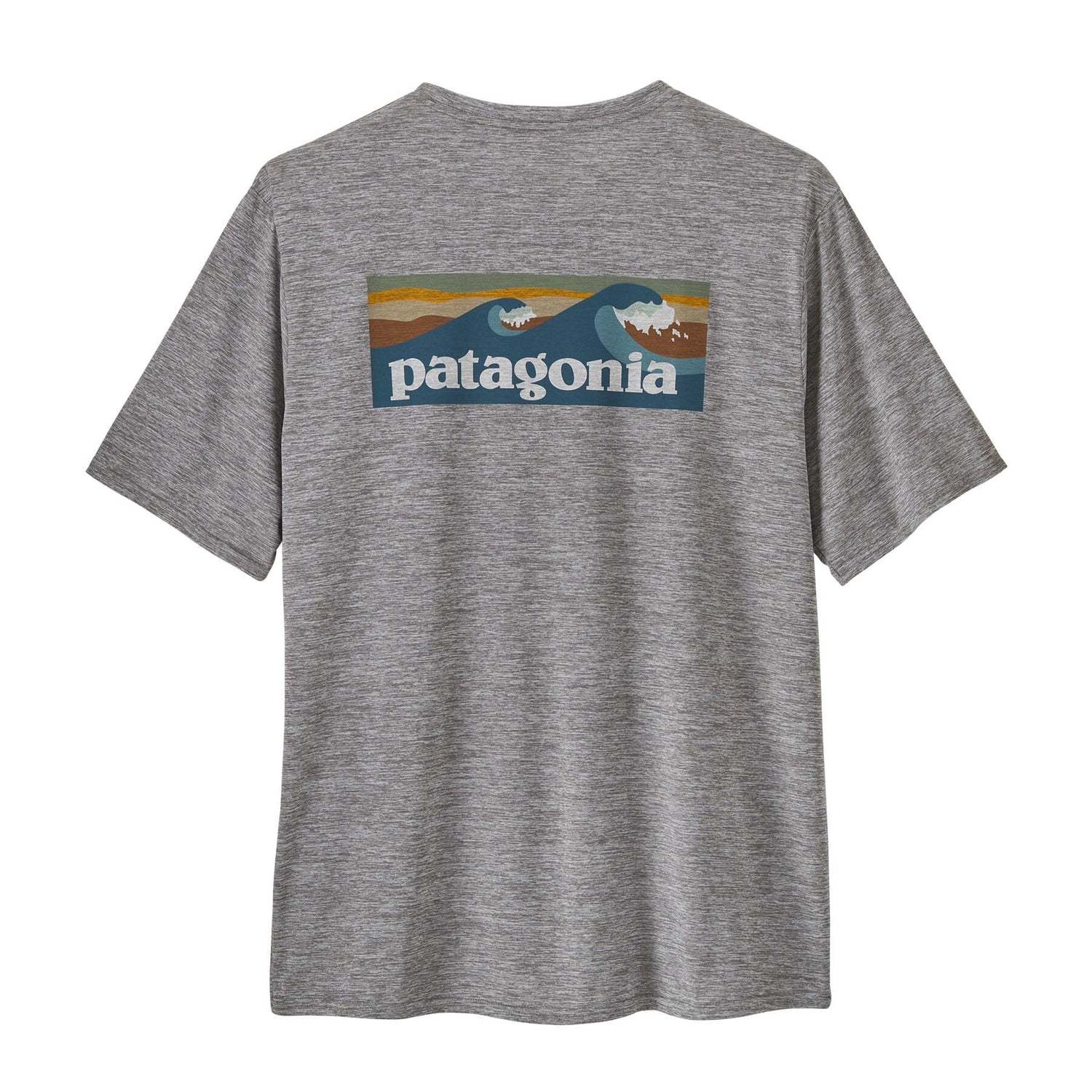 Patagonia M's Cap Cool Daily Graphic Shirt - Waters Boardshort Logo: Chilled Blue Shirt