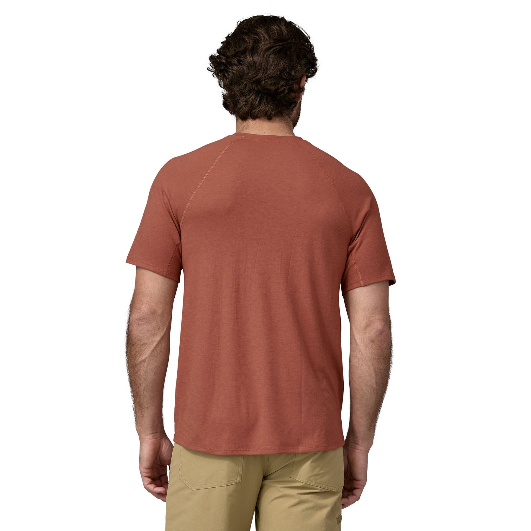 Cross Back Short Sleeve Top & Reviews - Brown - Sustainable Yoga Tops