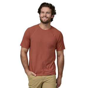 Patagonia M's Cap Cool Trail Shirt - Recycled Polyester & Naia™ Renew Burl Red