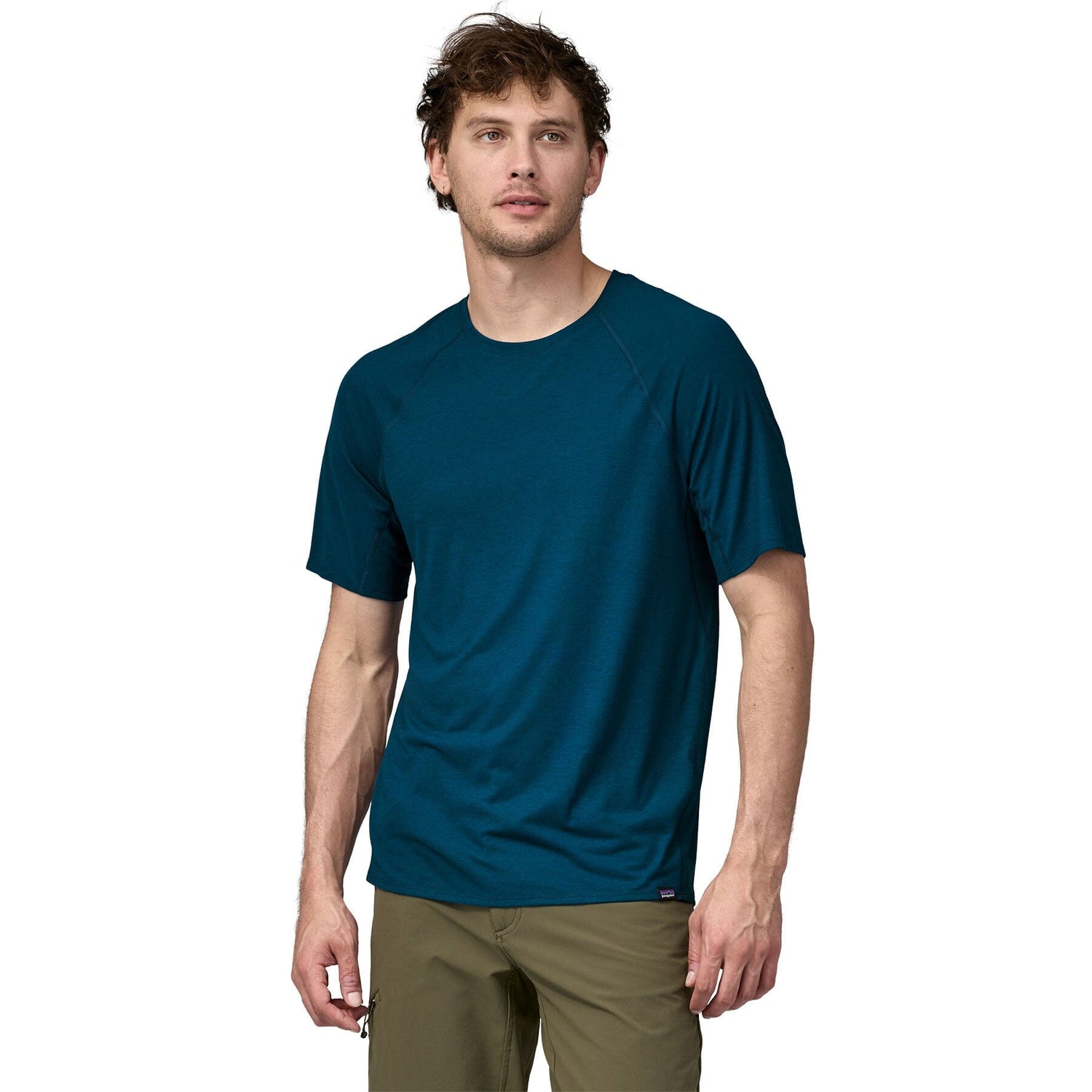 Patagonia M's Cap Cool Trail Shirt - Recycled Polyester & Naia™ Renew Lagom Blue Shirt