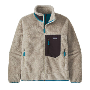 Patagonia M's Classic Retro-X Fleece Jacket - Recycled Polyester Natural w/Obsidian Plum
