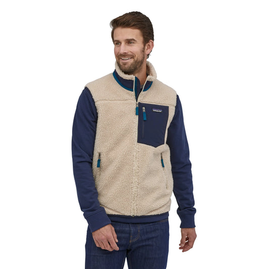 Patagonia M's Classic Retro-X Fleece Vest - Recycled Polyester Natural Jacket