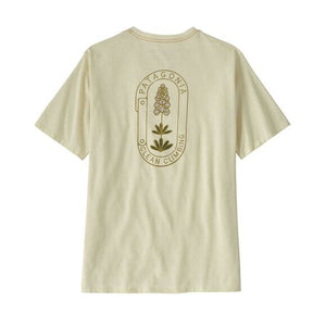 Patagonia M's Clean Climb Trade Tee - Recycled cotton & Postconsumer recycled polyester Clean Climb Bloom: Birch White