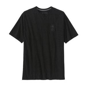 Patagonia M's Clean Climb Trade Tee - Recycled cotton & Postconsumer recycled polyester Clean Climb Bloom: Ink Black