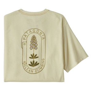 Patagonia M's Clean Climb Trade Tee - Recycled cotton & Postconsumer recycled polyester Clean Climb Bloom: Birch White
