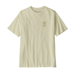 Patagonia M's Clean Climb Trade Tee - Recycled cotton & Postconsumer recycled polyester Clean Climb Bloom: Birch White