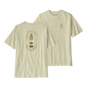 Patagonia M's Clean Climb Trade Tee - Recycled cotton & Postconsumer recycled polyester Clean Climb Bloom: Birch White