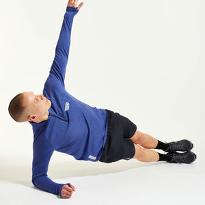 Pressio M's Core 1/4 Zip - 100% Recycled Polyester Navy