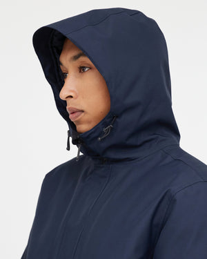 Tentree M's Daily Parka - 100% Recycled Polyester Midnight Blue