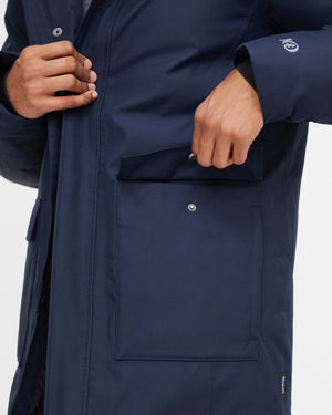 Tentree M's Daily Parka - 100% Recycled Polyester Midnight Blue