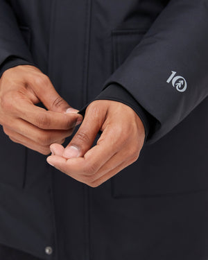 Tentree M's Daily Parka - 100% Recycled Polyester Jet Black