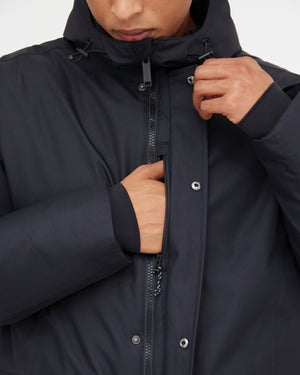 Tentree M's Daily Parka - 100% Recycled Polyester Jet Black