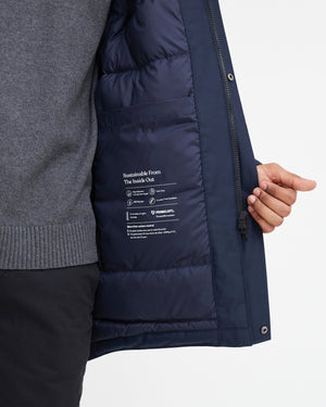 Tentree M's Daily Parka - 100% Recycled Polyester Midnight Blue