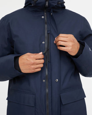 Tentree M's Daily Parka - 100% Recycled Polyester Midnight Blue