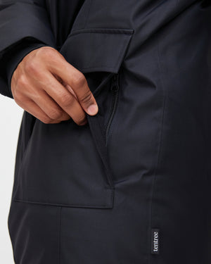Tentree M's Daily Parka - 100% Recycled Polyester Jet Black