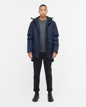 Tentree M's Daily Parka - 100% Recycled Polyester Midnight Blue