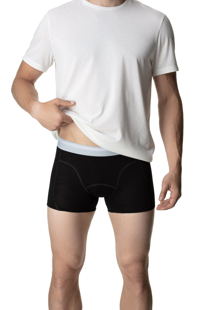 M's Desoli Boxers - 100% Merino Wool Underwear Houdini True Black S