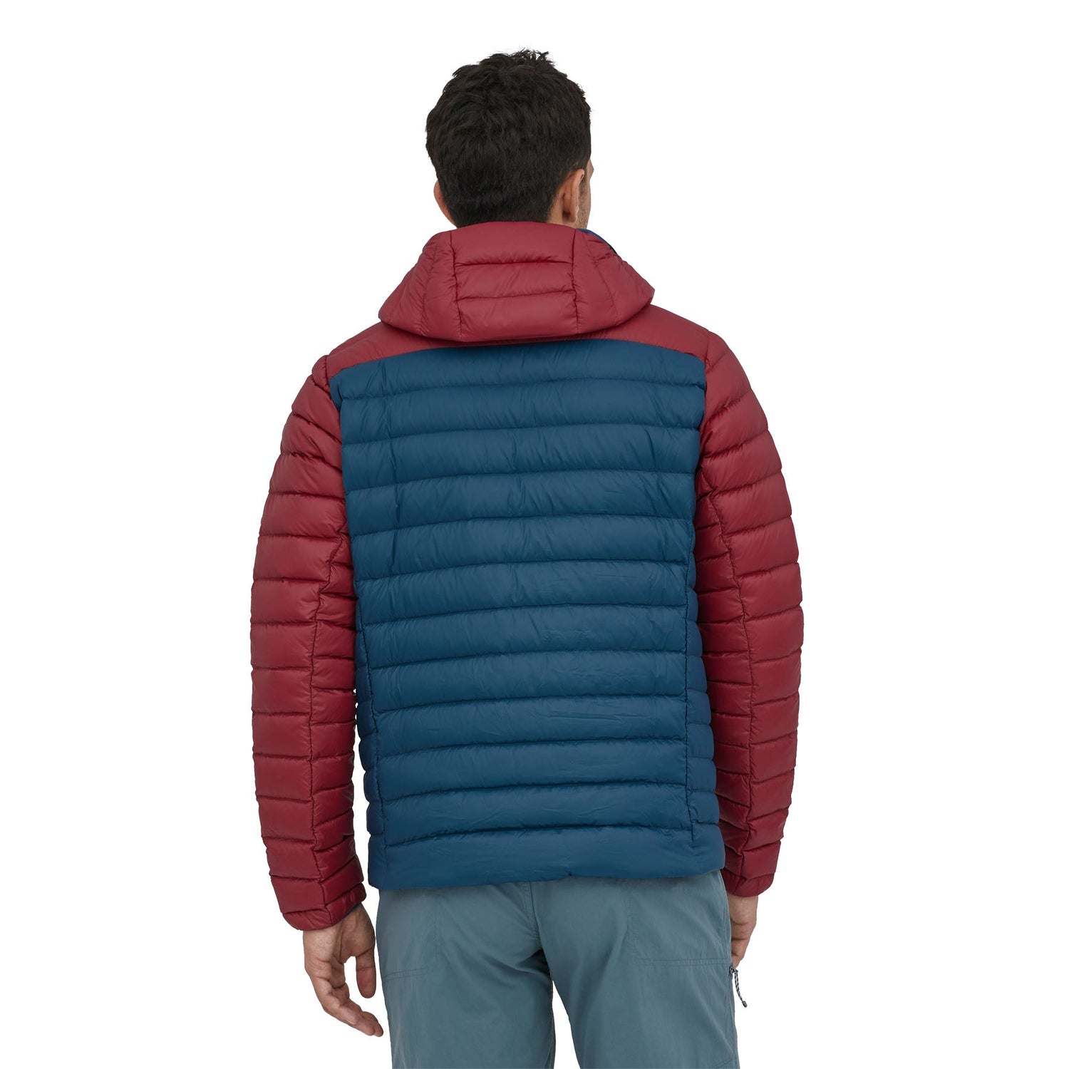Patagonia M's Down Sweater Hoody - Recycled Nylon & RDS certified Down Tidepool Blue Jacket