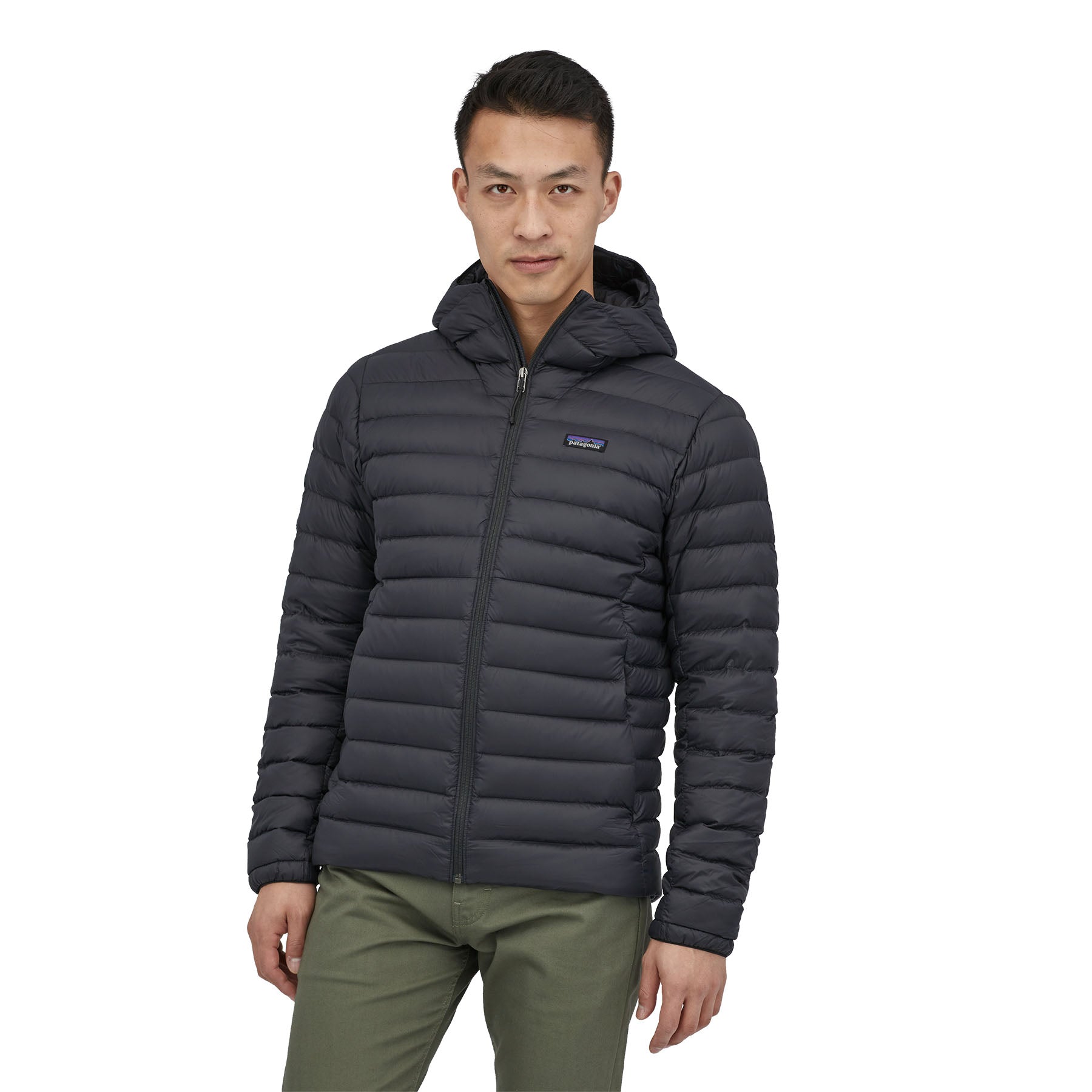 M's Down Sweater Hoody - Recycled Nylon & RDS certified Down Jacket Patagonia Black S