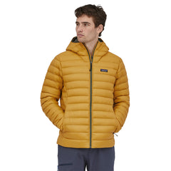 Patagonia M's Down Sweater Hoody - Recycled Nylon & RDS certified Down Cabin Gold Jacket