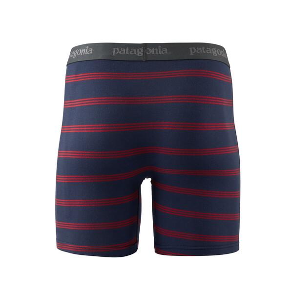 Patagonia M's Essential Boxer Briefs - From Wood-based TENCEL Pier Stripe: New Navy XL 6