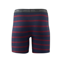 Patagonia M's Essential Boxer Briefs - From Wood-based TENCEL Pier Stripe: New Navy XL 6" Underwear