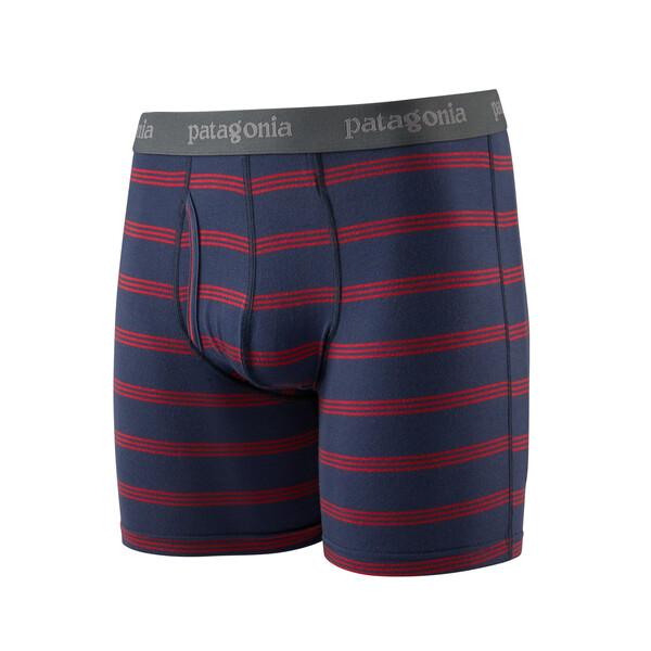Patagonia M's Essential Boxer Briefs - From Wood-based TENCEL Pier Stripe: New Navy XL 6