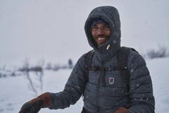 Fjällräven M's Expedition Pack Down Hoodie - Recycled Nylon & Traceable Down Basalt Jacket